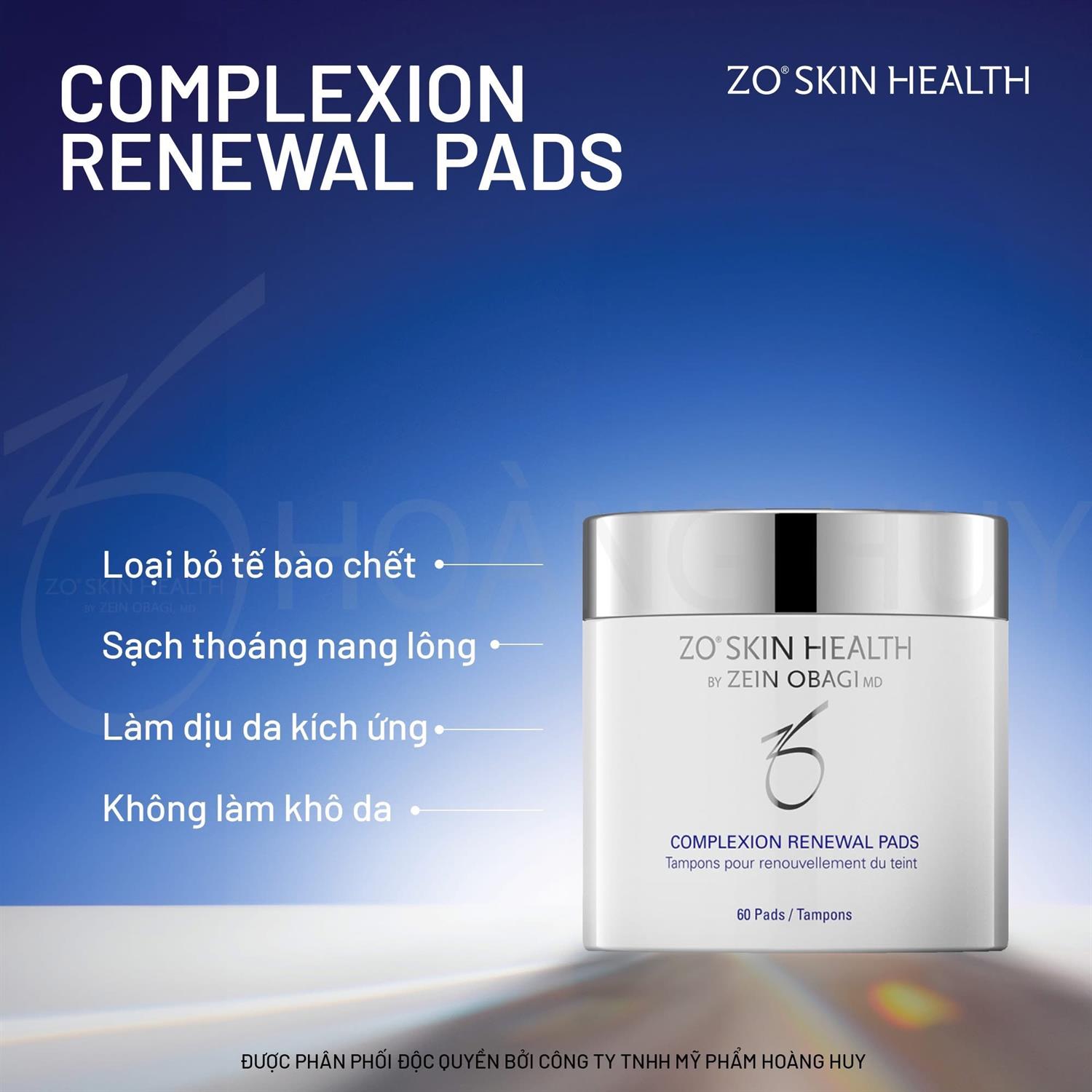 ZO Complexion Renewal Pads 30m chính hãng Dr.REJU Clinic