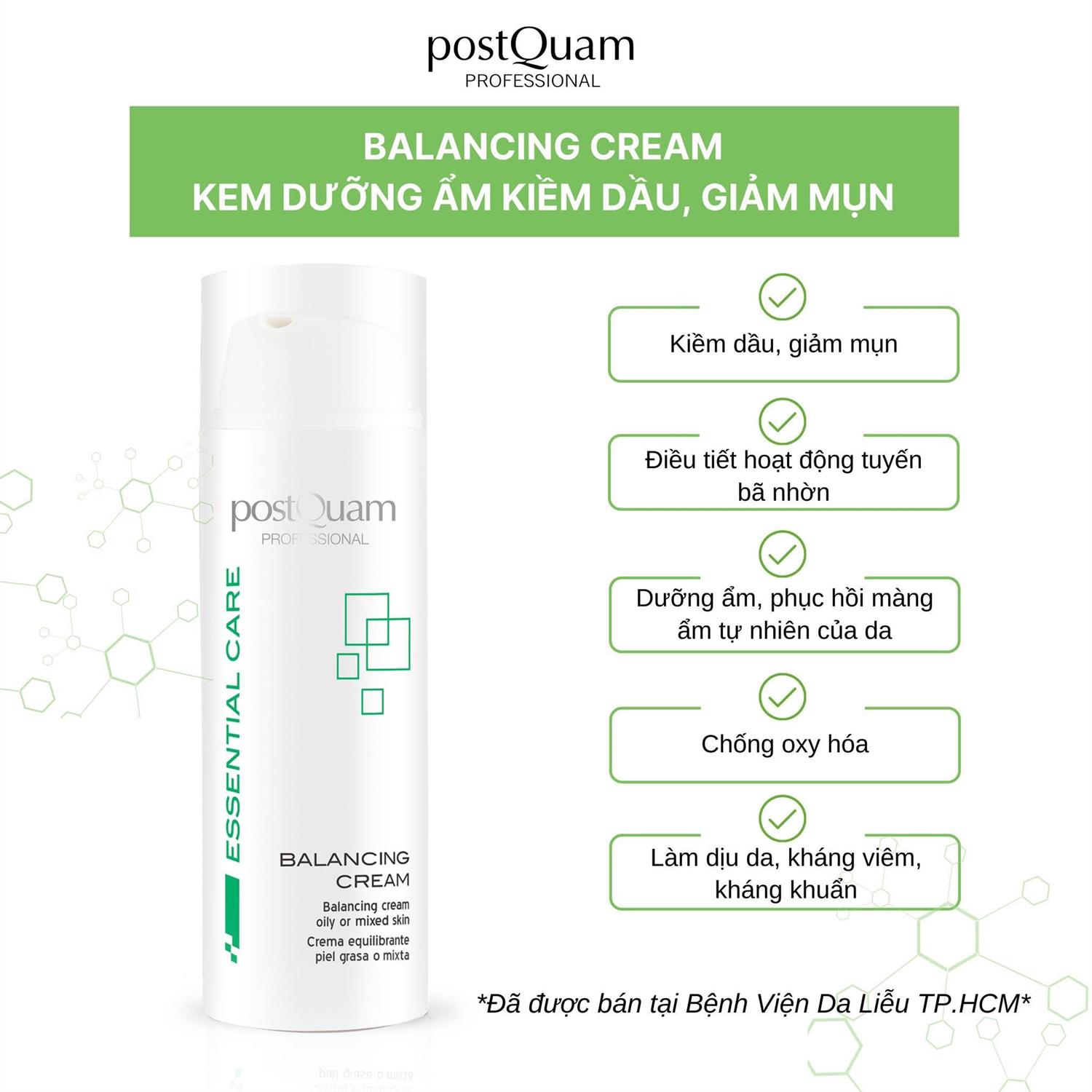 POSTQUAM  Balancining  Kem dưỡng cho da dầu mụn chính hãng Dr.REJU Clinic