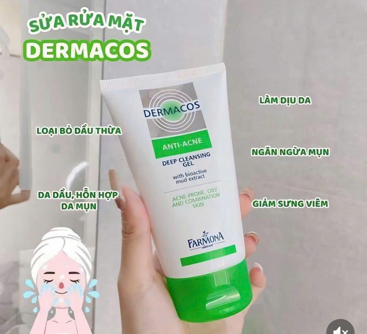 DERMACOS Anti - Acne Cleansing 150ml chính hãng Dr.REJU Clinic