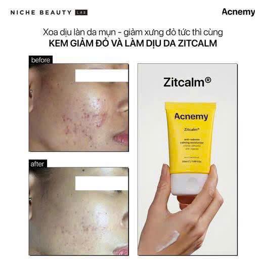 ACNEMY Zitcalm Anti Redness Moisture 50ml chính hãng Dr.REJU Clinic
