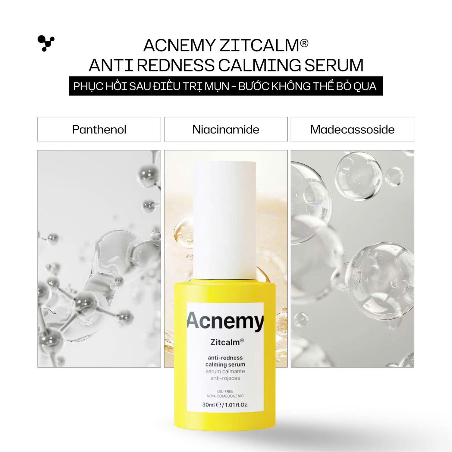 ACNEMY Zitcalm Serum 30ml chính hãng Dr.REJU Clinic