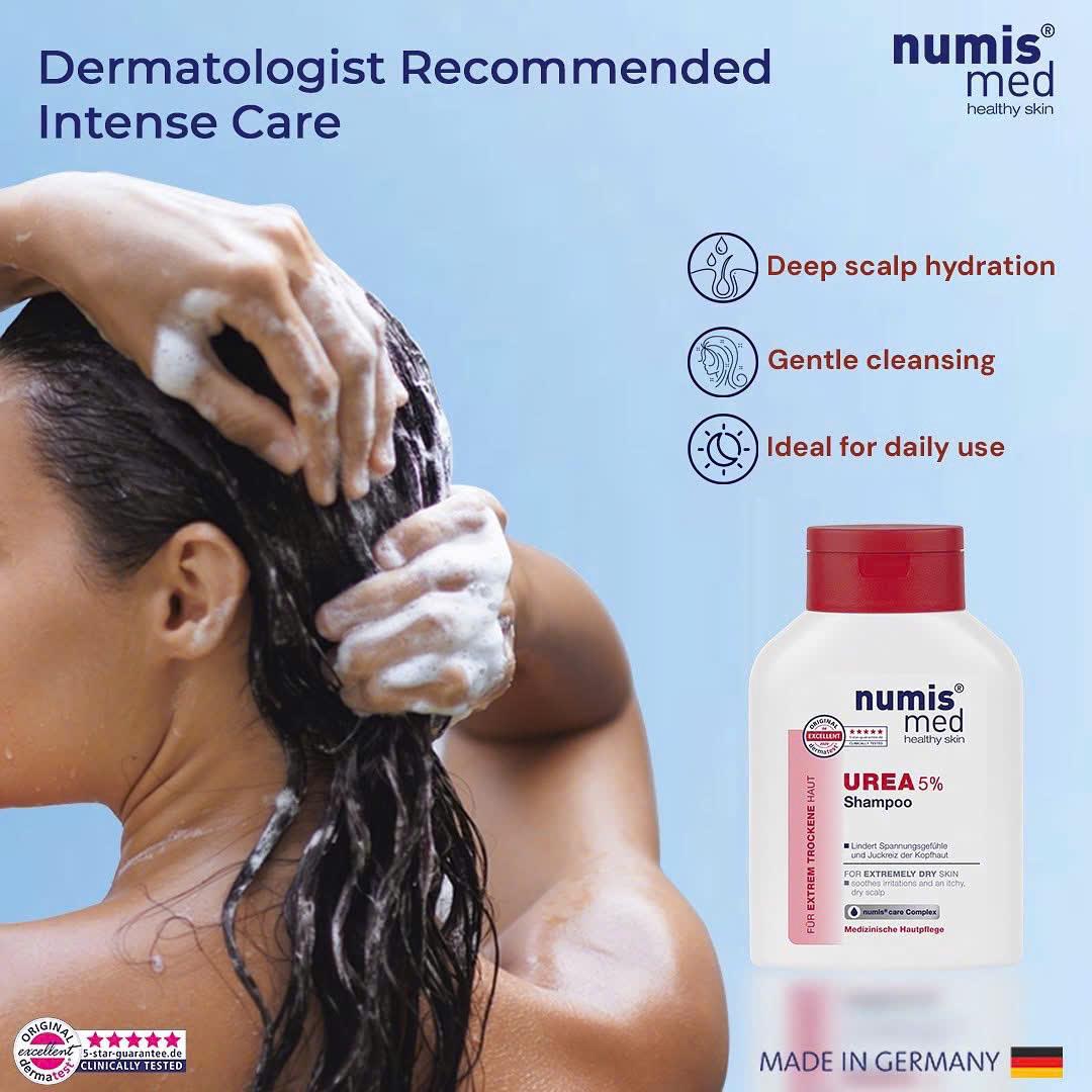 NUMIS MED Urea 5% Dầu gội cho da khô bong vảy 200ml chính hãng Dr.REJU Clinic