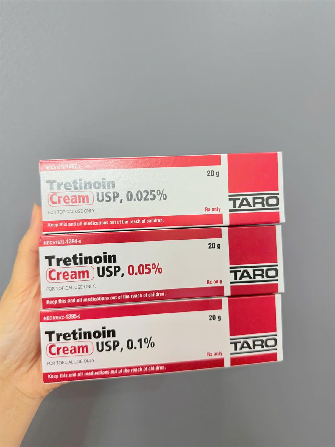 TARO Tretinoin 0.05% CREAM 20g chính hãng Dr.REJU Clinic