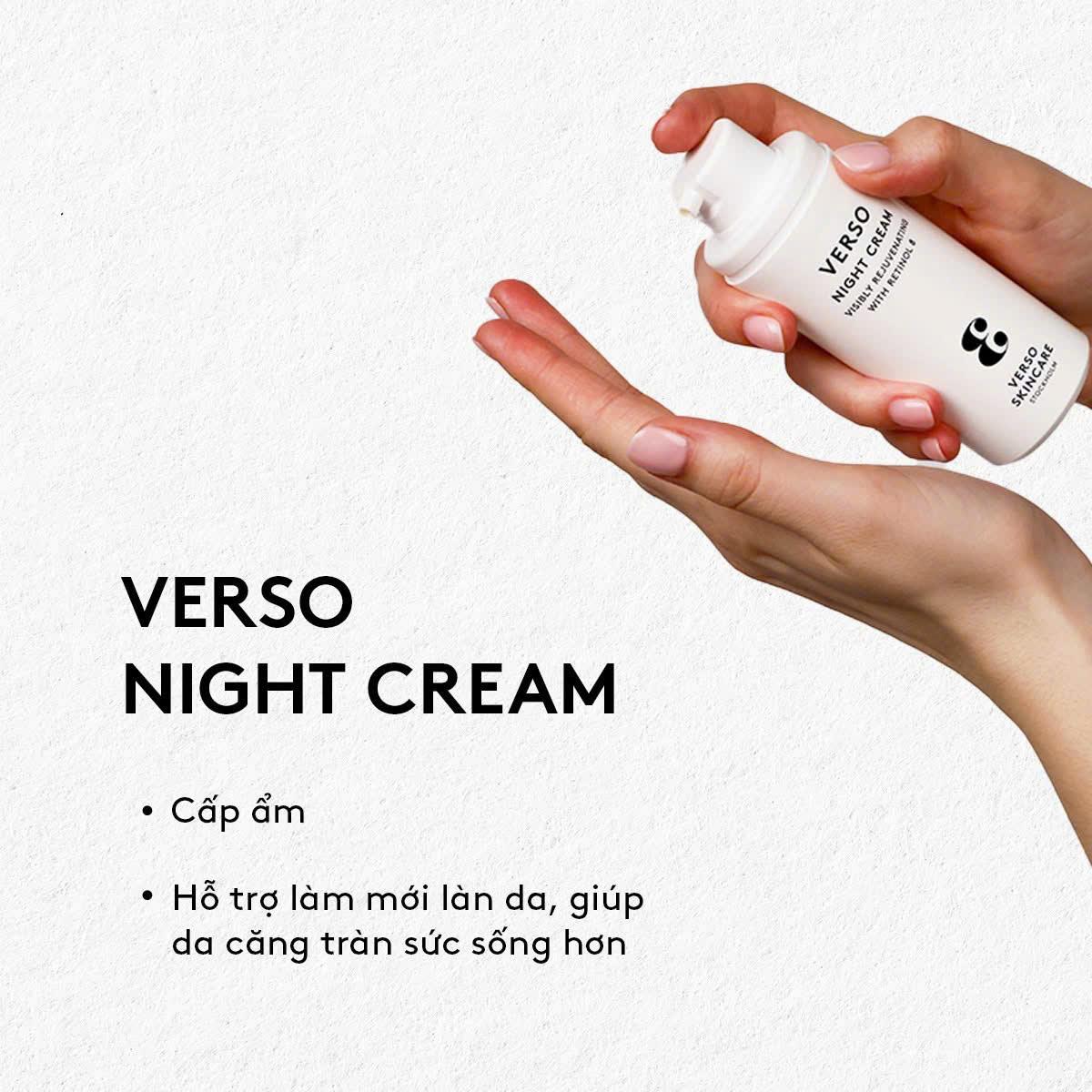 VERSO Night Cream with RETINOL 8 (50ml) chính hãng Dr.REJU Clinic