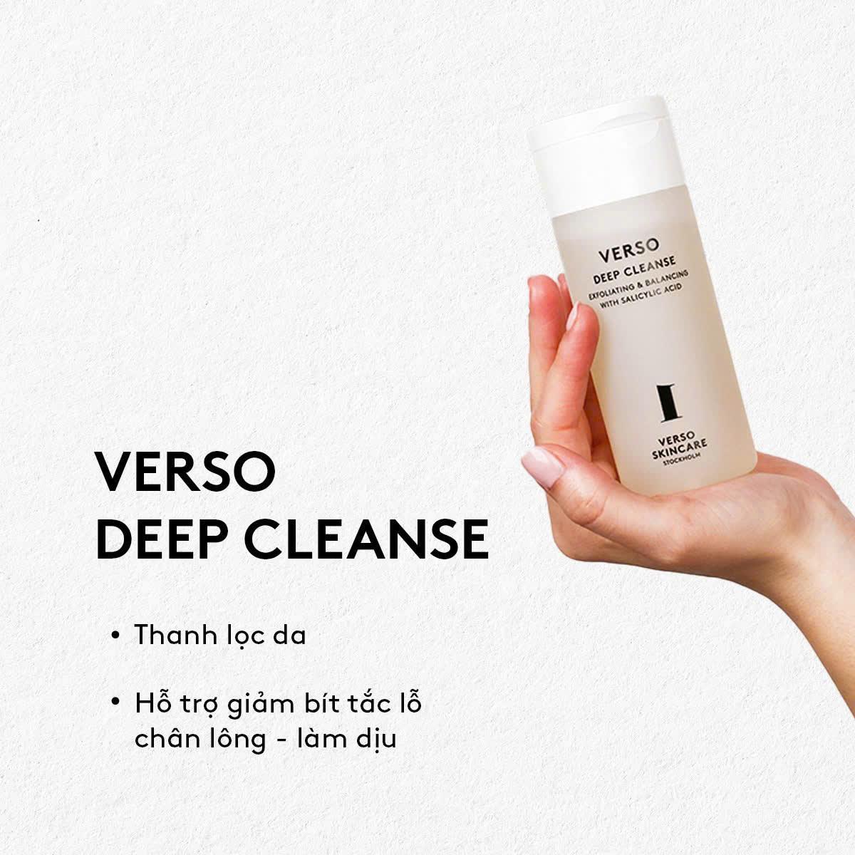 VERSO Deep Cleanse 150ml chính hãng Dr.REJU Clinic