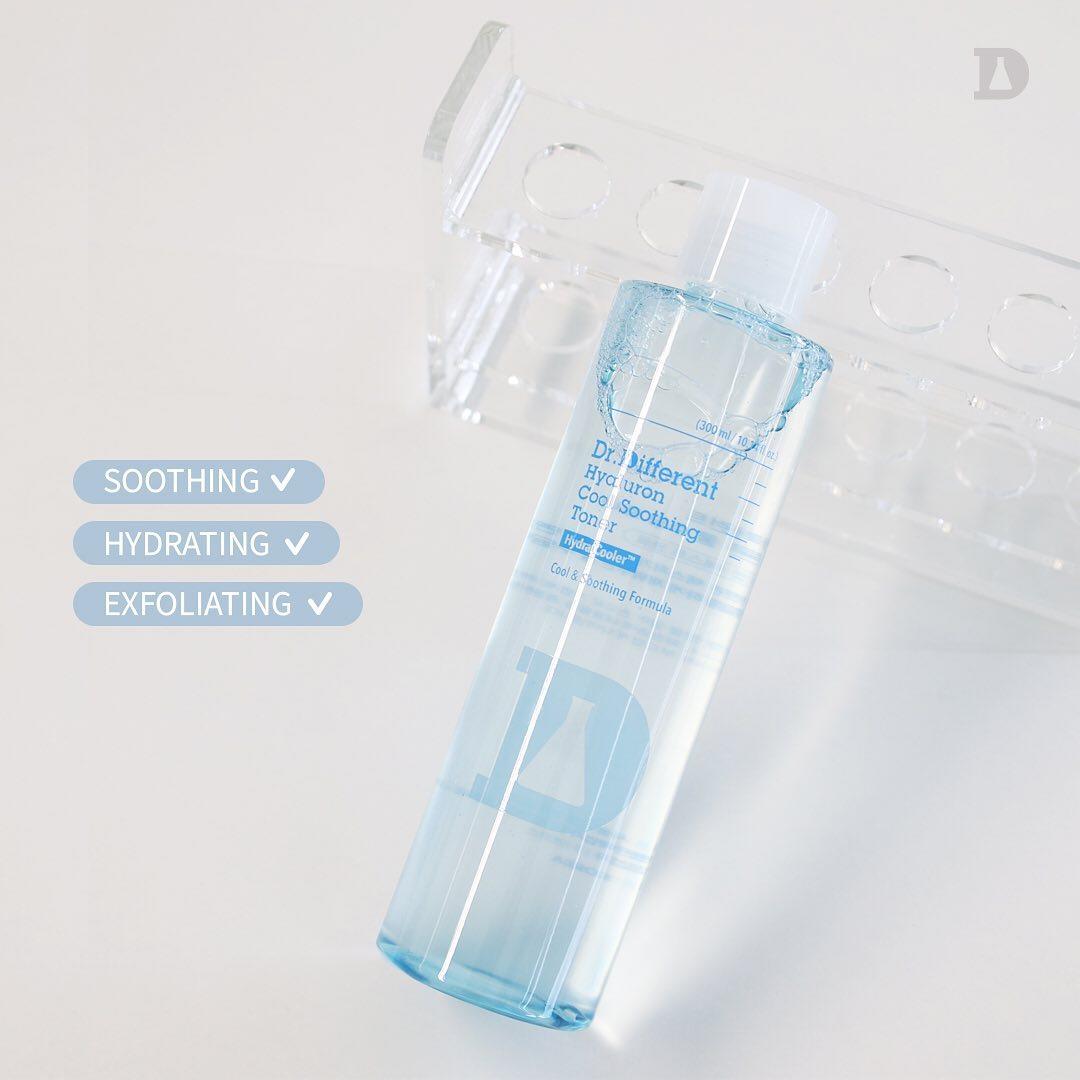 Dr.Different Hyaluron Cool Soothing Toner 300ml chính hãng Dr.REJU Clinic